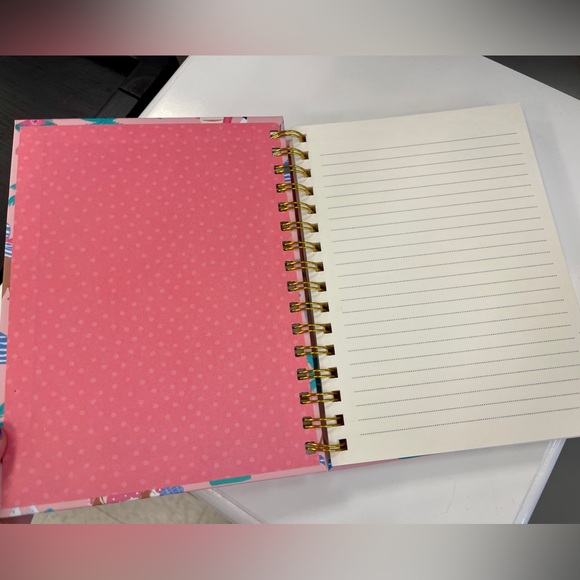 Clementine Dogs at the Pool Pink Gold Spiral Notebook Journals Pugs Corgis NEW - Picture 4 of 4